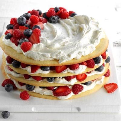 torte aux baies et à la crème