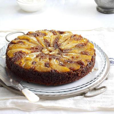 poire à l'épice à l'envers