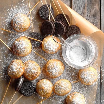 biscuits camées frits