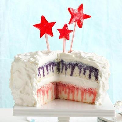 gâteau poke fraise