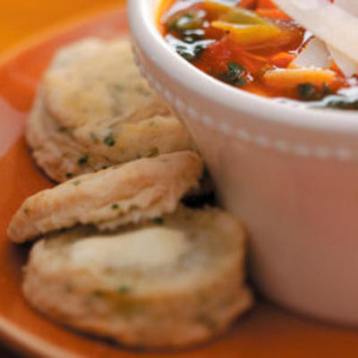 bisquits de ciboulette au citron