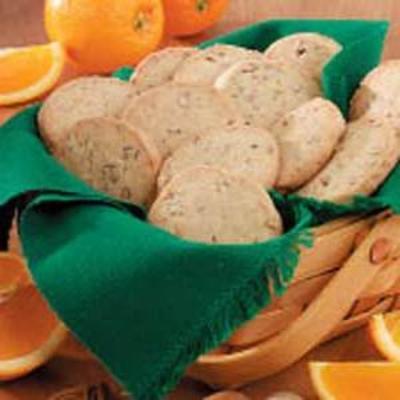 biscuits à la glace à l'orange et aux pacanes