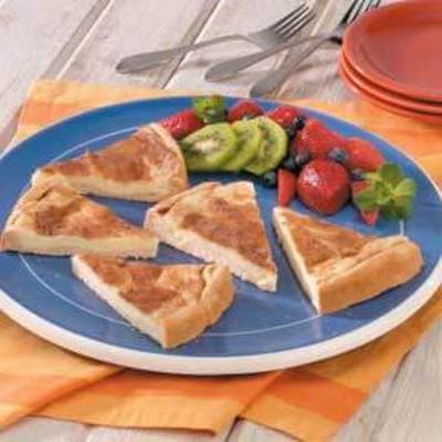 tranches de dessert au fromage à la crème