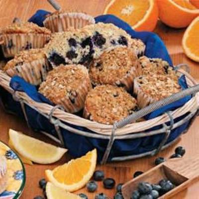 muffins au citron et à la myrtille