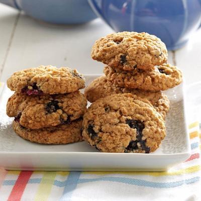 biscuits à l'avoine et aux myrtilles