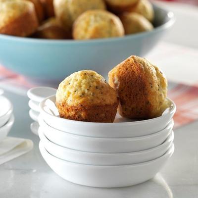 mini muffins aux graines de pavot