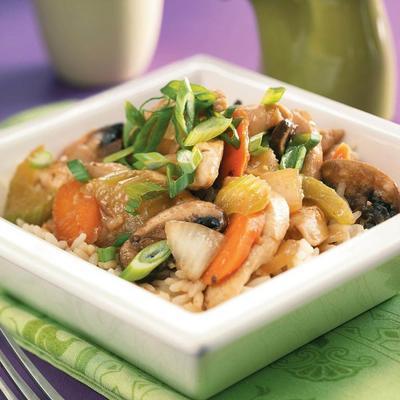 champignons thaïlandais poulet
