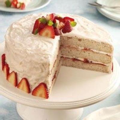 gâteau à la confiture de fraises