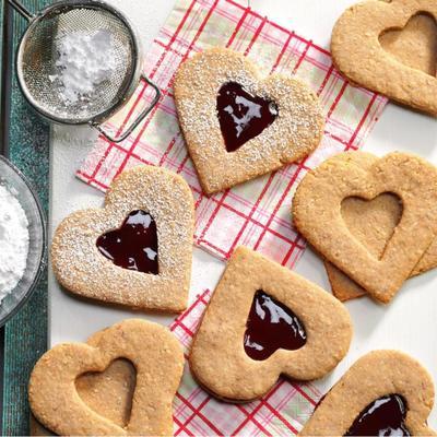 linzer coeur cookies