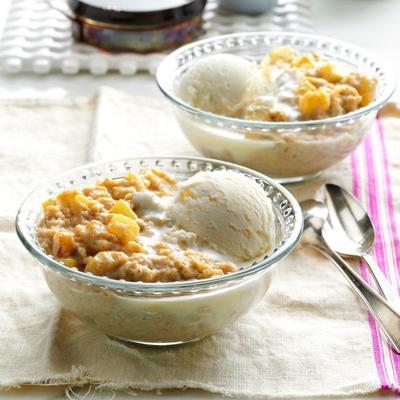 pudding à l'avoine et à l'ananas