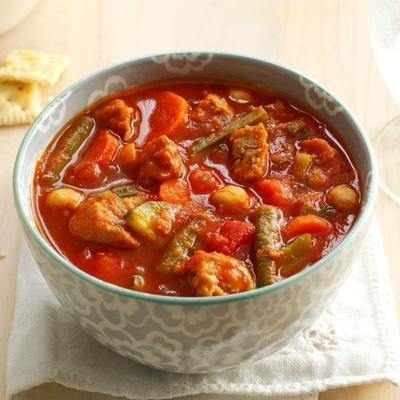 Chaudrée de dinde aux légumes du jardin