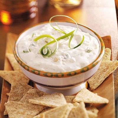 tartinade d'oignon vert crémeux