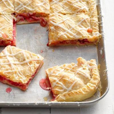 tarte framboise-rhubarbe