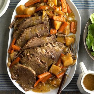 rôti de croupe cuite lentement