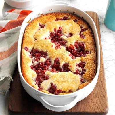 gâteau au pouding aux cerises