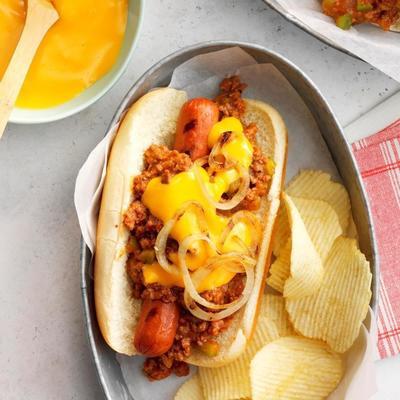 hillbilly hot-dogs avec sloppy joes