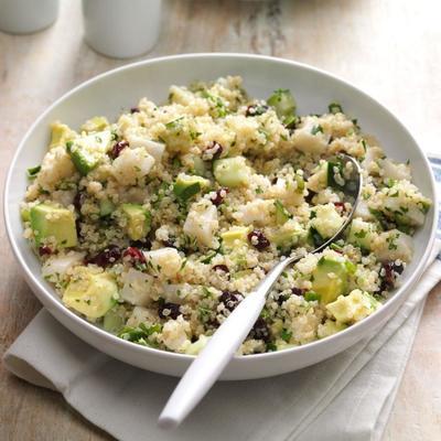 salade de quinoa citron et canneberges