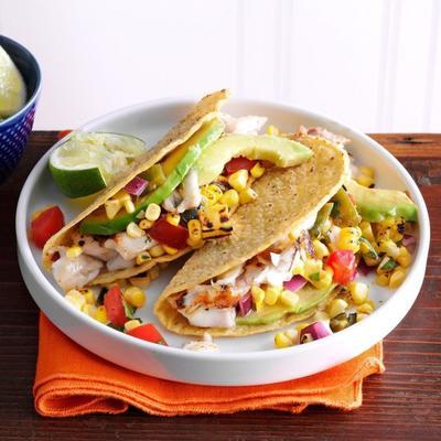 tacos au poisson de jardin d'été