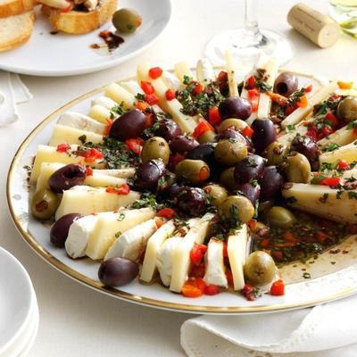 anneau de fromage italien mariné