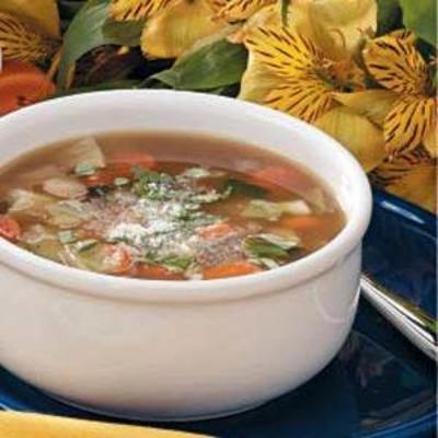 soupe de chou aux haricots