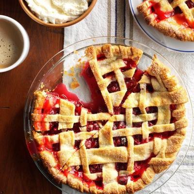 tarte aux agrumes et aux canneberges