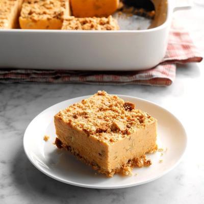 carrés de citrouille au gingembre glacés