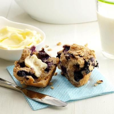 muffins aux bleuets et aux céréales