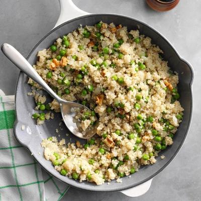 quinoa aux petits pois et oignons quinoa aux petits pois et oignons