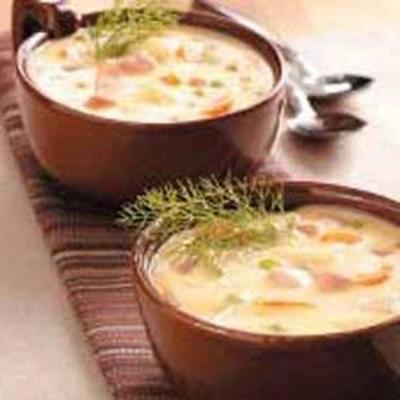 soupe jambon et cheddar