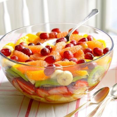 salade de fruits frais en couches