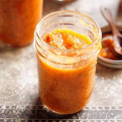 sauce piquante sucrée et épicée à base de carotte