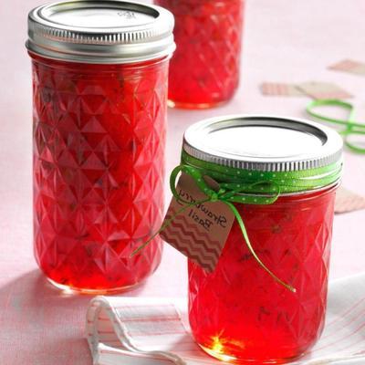 confiture de fraises et basilic