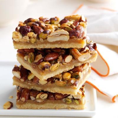 barres de noix rustiques