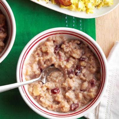 risotto aux pommes et aux canneberges