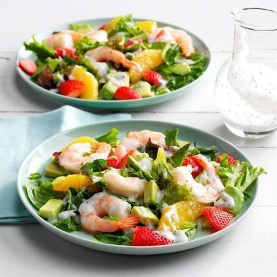 salade d'été aux crevettes