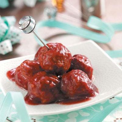 boulettes de chili aux canneberges