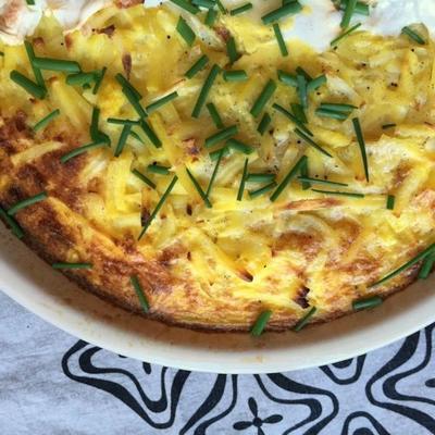 quiche brune au fromage