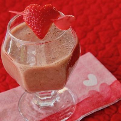 smoothie fraises au chocolat