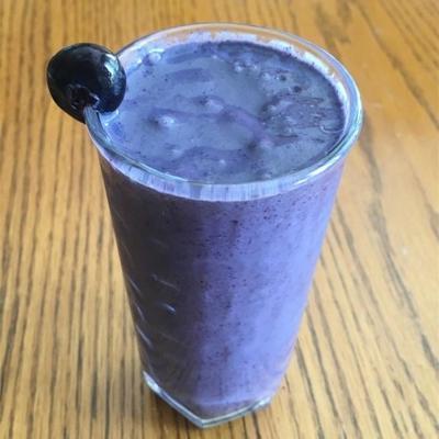 smoothie banane myrtille et beurre d'arachide