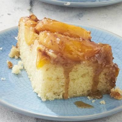 gâteau à la mijoteuse pêche à l'envers