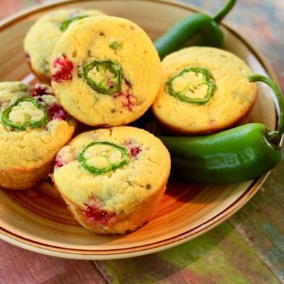 Muffins jalapeno aux canneberges 