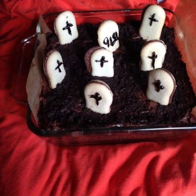 gâteau de cimetière pour halloween