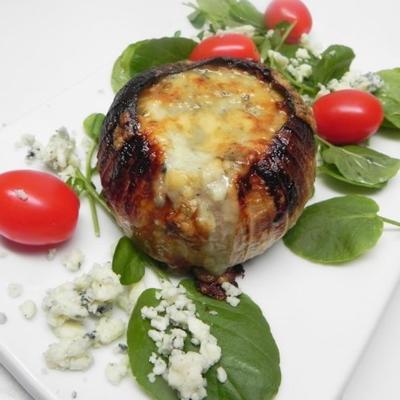 oignons farcis au fromage bleu grillé