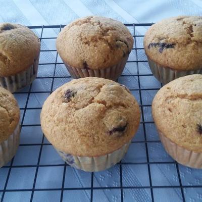 muffins végétaliens rapides aux bleuets
