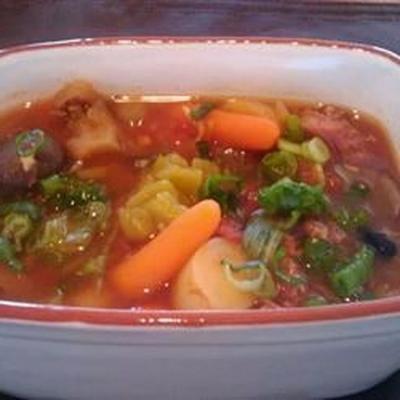 soupe de haricots noirs au jambon