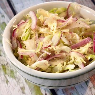 salade de chou acidulée pour le porc effiloché
