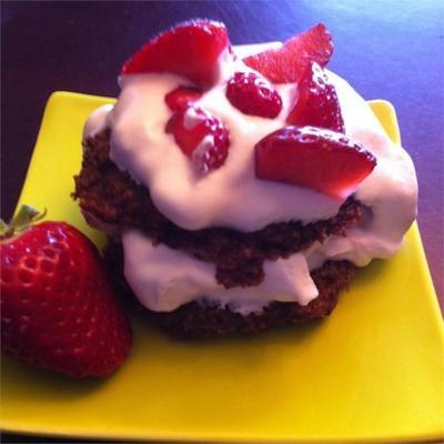 gâteau sablé aux fraises au chocolat sans gluten