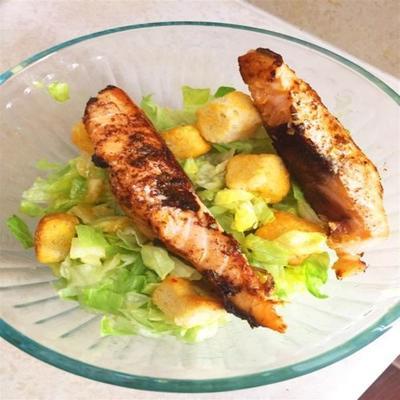 saumon italien rôti au four avec salade César