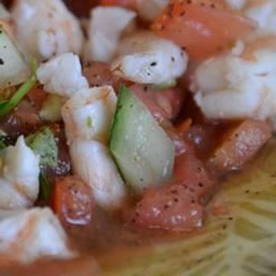 ceviche de base aux crevettes