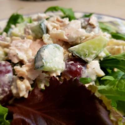 salade de thon d'inspiration grecque de stacy